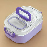 Multi-functional 1 Set Leakproof Lunch Box With Cutlery Tumbler