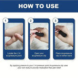 Pack of 2 Sugar Control Acupressure Clip for Diabetics Sugar Control LI4 Acupressure Point Clip Headache Relief Products Migraine &Tension Relief (Pack of 2)