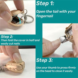 Keychain Nail Clipper Small Nail Clippers Multicolor (1 Pc)