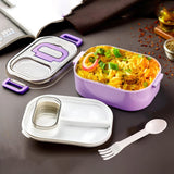 Multi-functional 1 Set Leakproof Lunch Box With Cutlery Tumbler